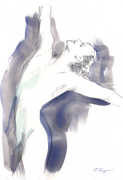 踊る女性