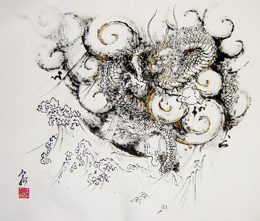 龍波図