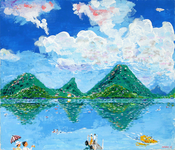 榛名湖前