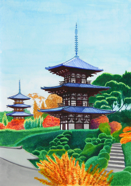 當麻寺・三重塔
