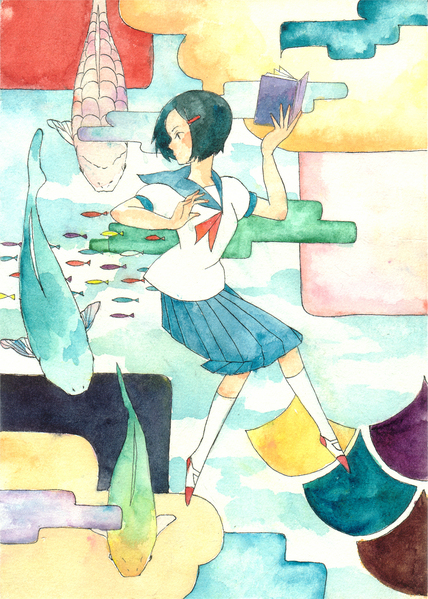 セーラー服:読書