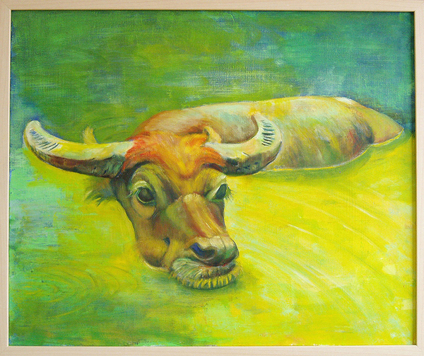 水彩画　牛と人物　風景 S Eng sub] 5 min Watercolor | How to Draw & Paint a Bull - YouTube