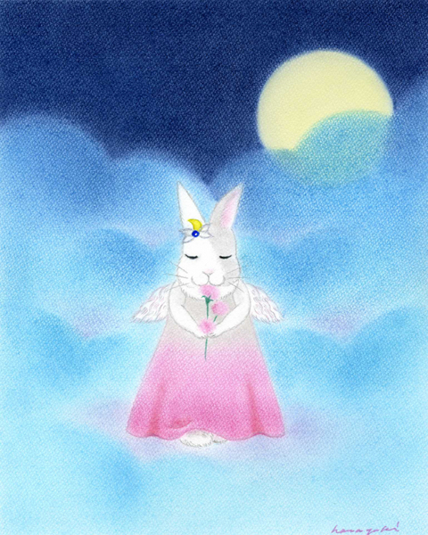月のうさぎ-夢のかおり」 by 花雪｜Artmeter｜暮らしを彩る