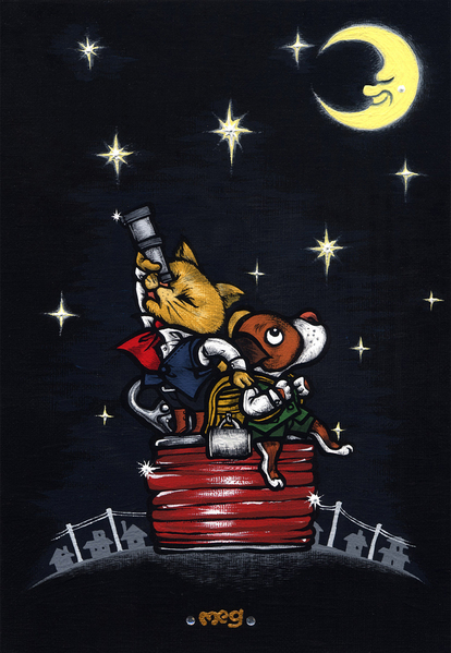 イラスト画 夜空 Meg Art Meter