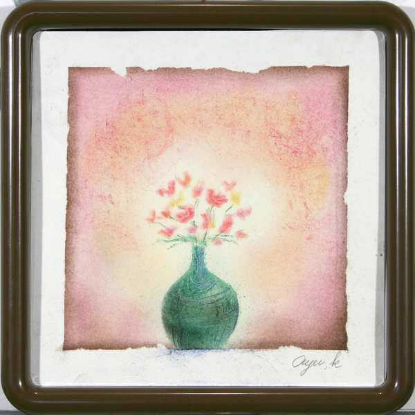 イラスト画 バラの花瓶 Ayu Art Meter