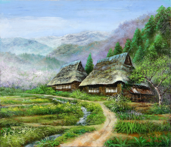 里山の春」 by せお離都｜Artmeter｜暮らしを彩るアートが、きっと見つかる