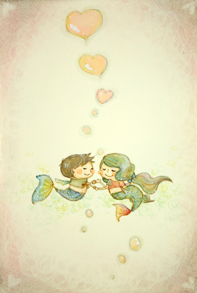 イラスト画 恋する人魚 たまごぼーろ Art Meter