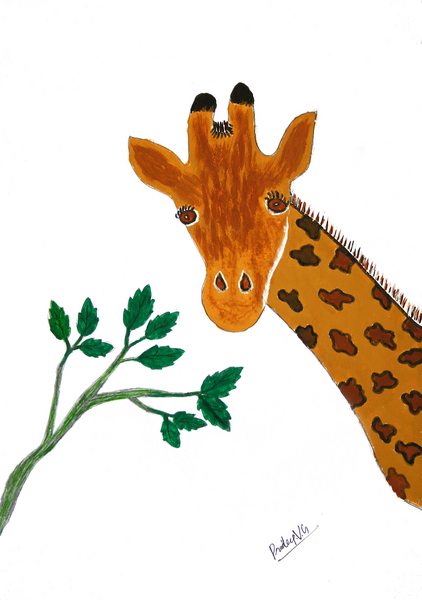 風景画「giraffe( キリン)」[pradeep] | ART-Meter