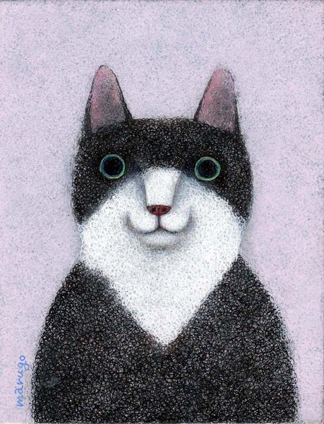白黒猫