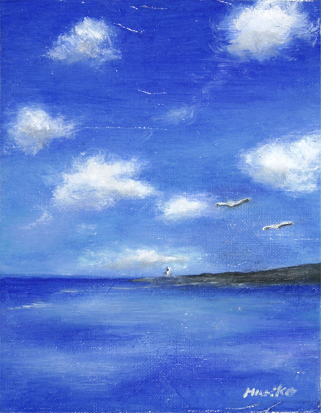 青い空、白い雲