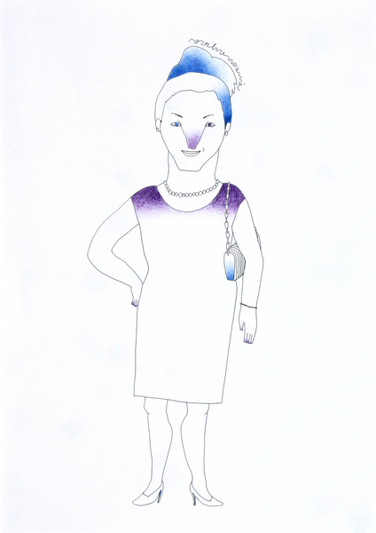 イラスト画 女性1 宇佐美葉子 Art Meter