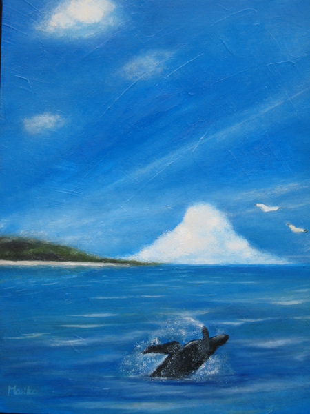 海とくじら」 by MARIKO｜Artmeter｜暮らしを彩るアートが