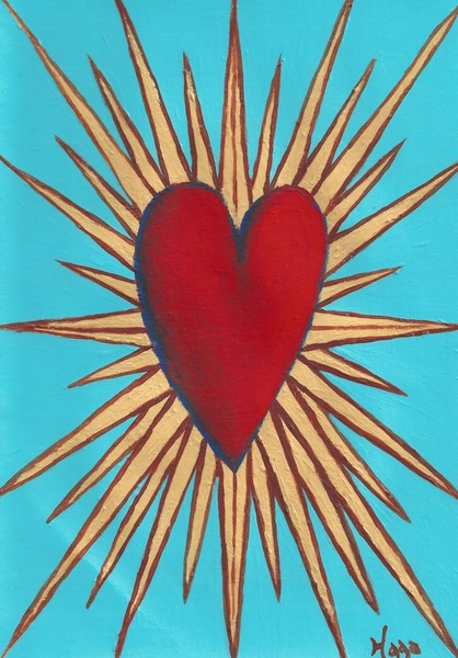 画用紙に描く‼️　HEART。 Valentine Heart Printable ClipArt - The Blue Bottle Tree