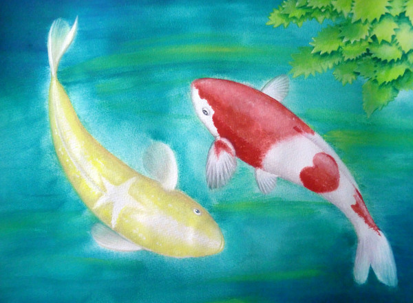 イラスト画 鯉 中尾成夫 Art Meter