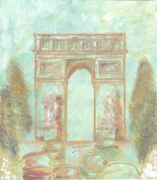 絵画☆凱旋門☆油絵 楽天市場】凱旋門（絵画｜アート・美術品・骨董品・民芸品