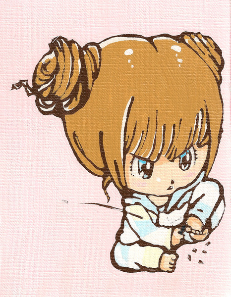 パステルピンクのおんなのこ