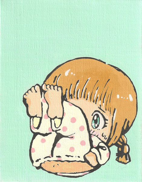 ミントグリーンのおんなのこ