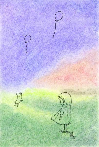 少女と犬1