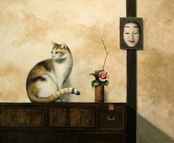 花と猫