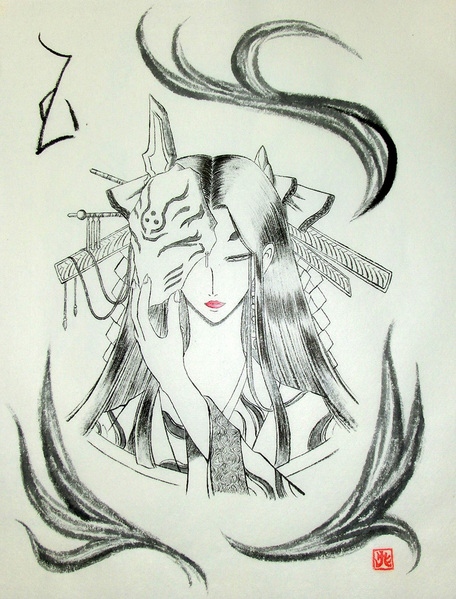 狐面・玉