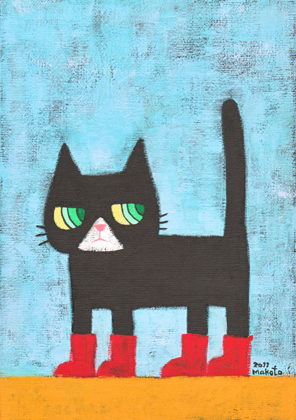 長靴をはいた猫 Mertensーkunst 壁飾り板絵 | こりすのパン屋Base店 （世界の蚤の市 ひとつだけの宝物）