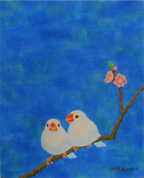 文鳥」 by こだま｜Artmeter｜暮らしを彩るアートが、きっと見つかる