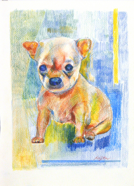 【在庫処分大特価!!】 チワワ」 by 梶田洋二｜Artmeter｜暮らしを彩るアートが、きっと 絵画