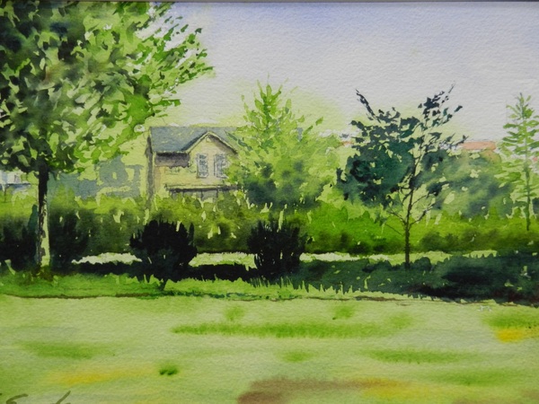 夏の訪れ」6号テンペラ画