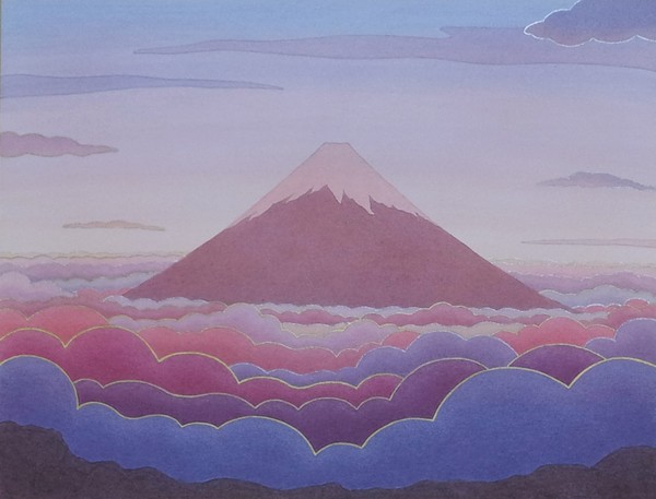 空想/幻想画「紅富士」[Yasuko] | ART-Meter