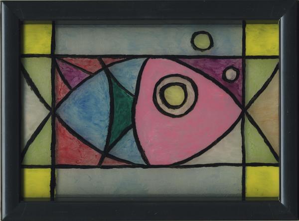 魚画 ぎょ ステンドグラス風 さくら カヨノ Art Meter