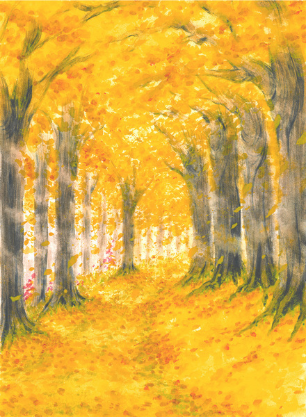 Relax画 黄金の秋 舞う 風生 かざみ Art Meter Relax画 黄金の秋 舞う 風生 かざみ Art Meter