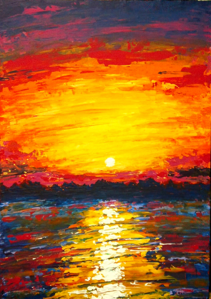 イシク・クル 夕景
