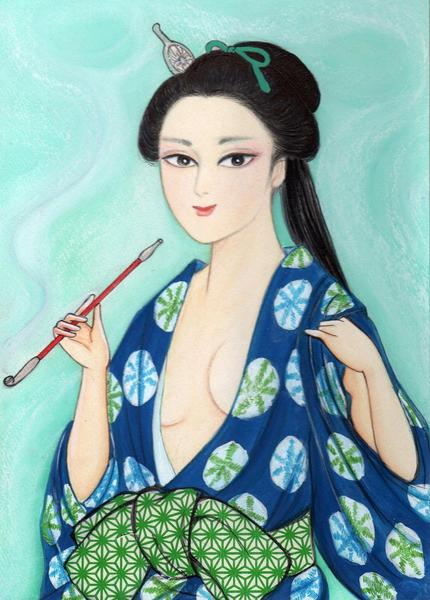 お江戸の浴衣美人 1