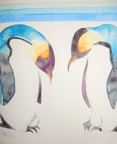 デッサン スケッチ画 命をつなぐ皇帝ペンギン Kt Bird Art Meter デッサン スケッチ画 命をつなぐ皇帝ペンギン Kt Bird Art Meter