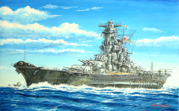 イラスト画 戦艦 大和 鹿村敦 Art Meter