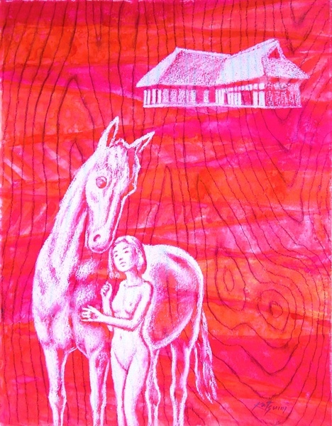 Amazon.co.jp: 黒木啓 奥入瀬１ F10号 受注制作 油彩画 油絵 風景画 渓流 新緑 壁掛け 美術品 アート 絵画 額装  【DG-R1010】 : ホーム＆キッチン