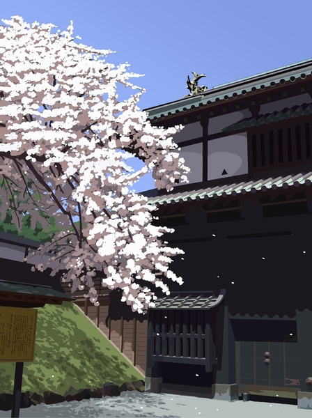追手門の桜 2/10
