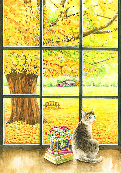 【超特価】 窓辺の猫」 HOZUMI｜Artmeter｜暮らしを彩るアートが、きっと by 絵画