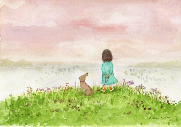 日が暮れる丘より
