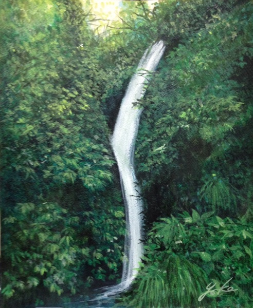 風景画 桂の滝 陽子 Art Meter