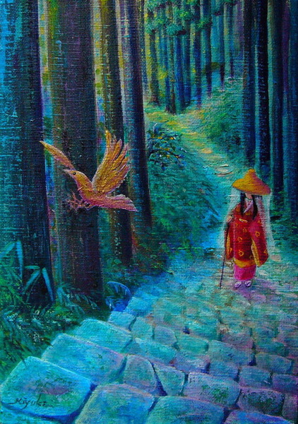 熊野古道～導き～」 by Miyuki｜アート・絵画の販売(通販)サイト Artmeter - 国内最大級のインディーズアート専門マーケットプレイス