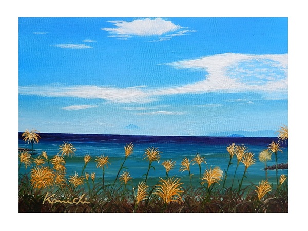 秋の秋谷海岸(葉山)