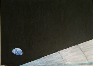 作品名:「Homecoming-earth」 画家名:「Umeda Rie」 コメント:「自分の帰る場所。温かな。」 ART-Meter