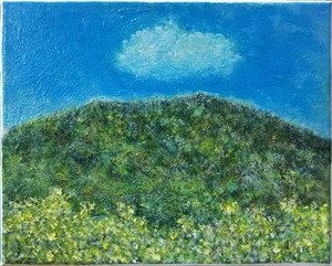 作品名:「新緑の山」 画家名:「ころね」 コメント:「左上辺りに反射光が写っています。実物はブルーです。」 ART-Meter