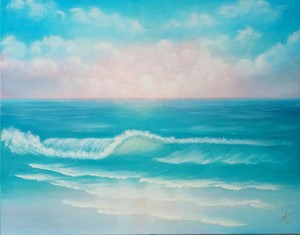 作品名:「海辺にて」 画家名:「コーイチ」 コメント:「波があなたの心に満ちてゆく
深く深く癒やされてゆく
リラクゼーションをあなたに」 ART-Meter