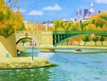 秋のシュリー橋