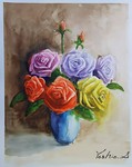 静物、薔薇