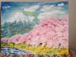 「桜と富士山」