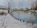 風景画 雪景色