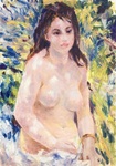 ルノワール「陽光の中の裸婦」(油彩画)